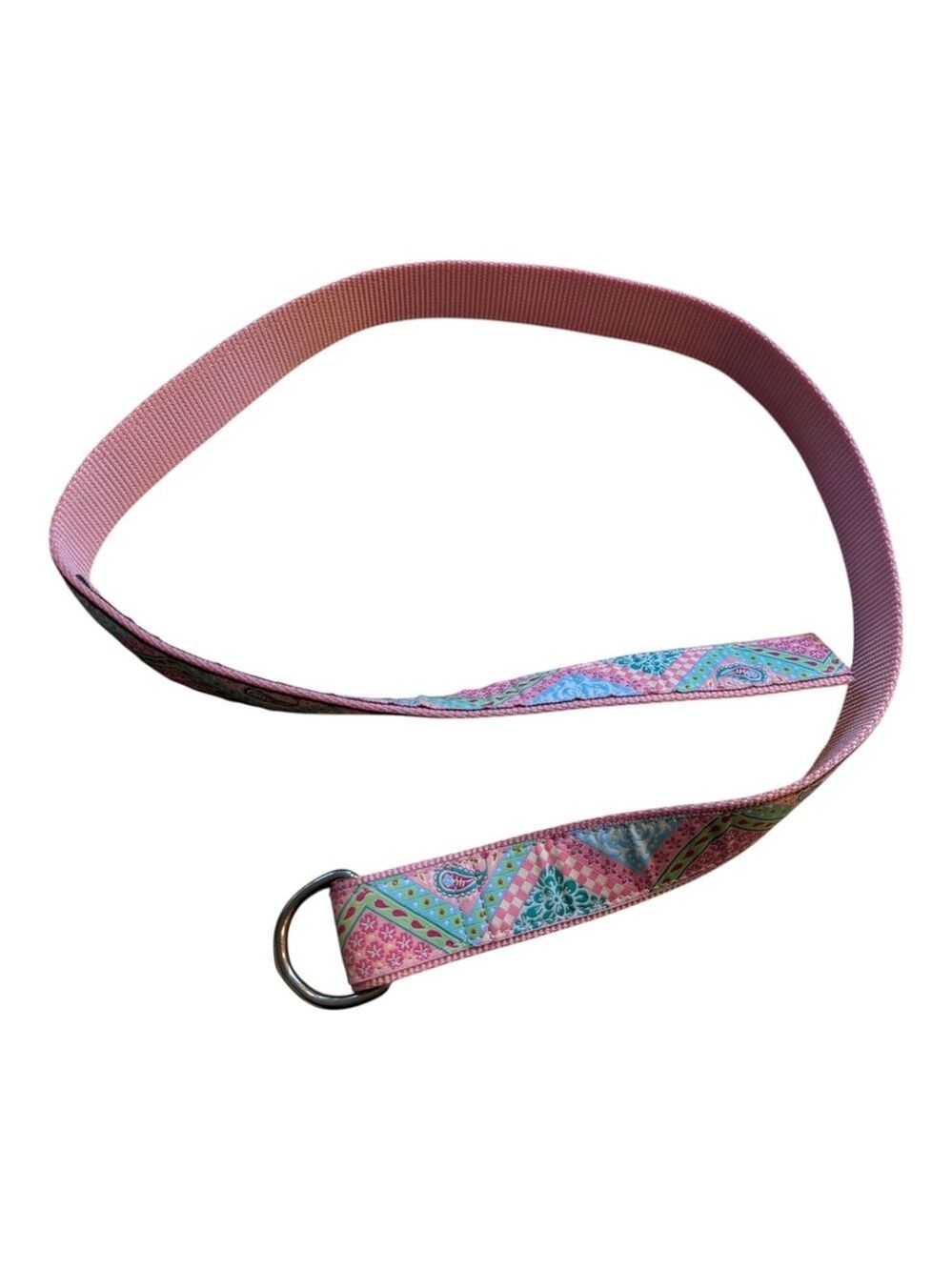 Douglas Paquette "Lily" Colors Patchwork Paisley Belt Size Small EUC USA